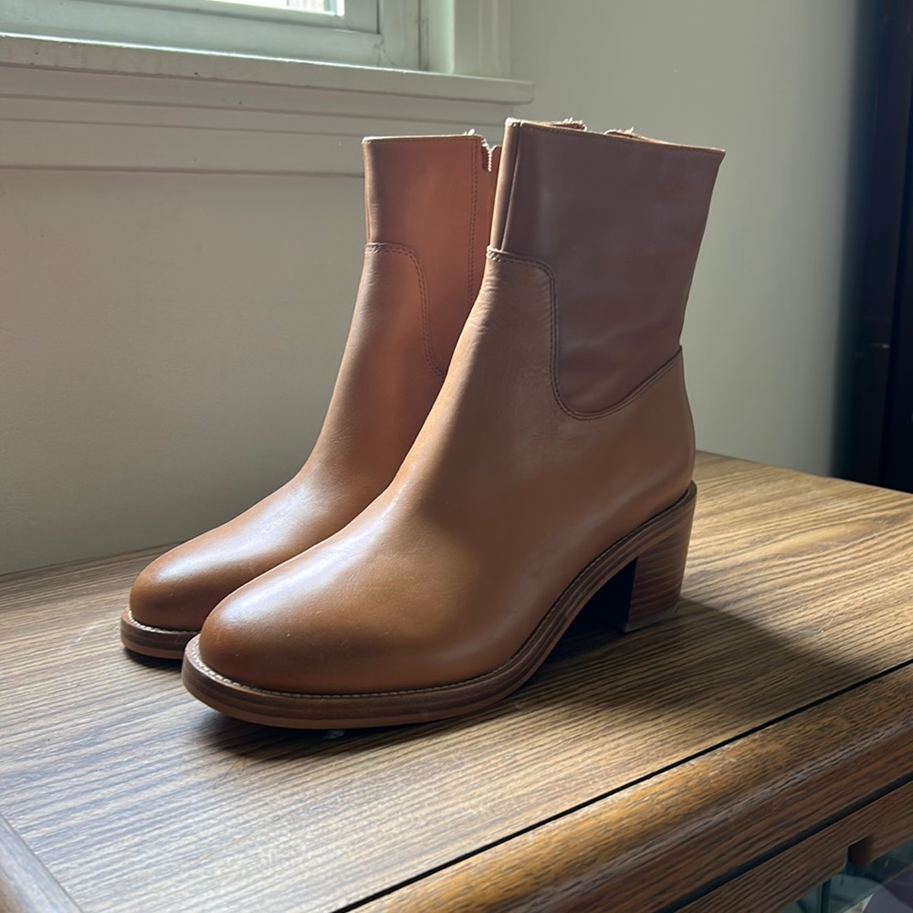 JCREW women’s stacked heel ankle boots